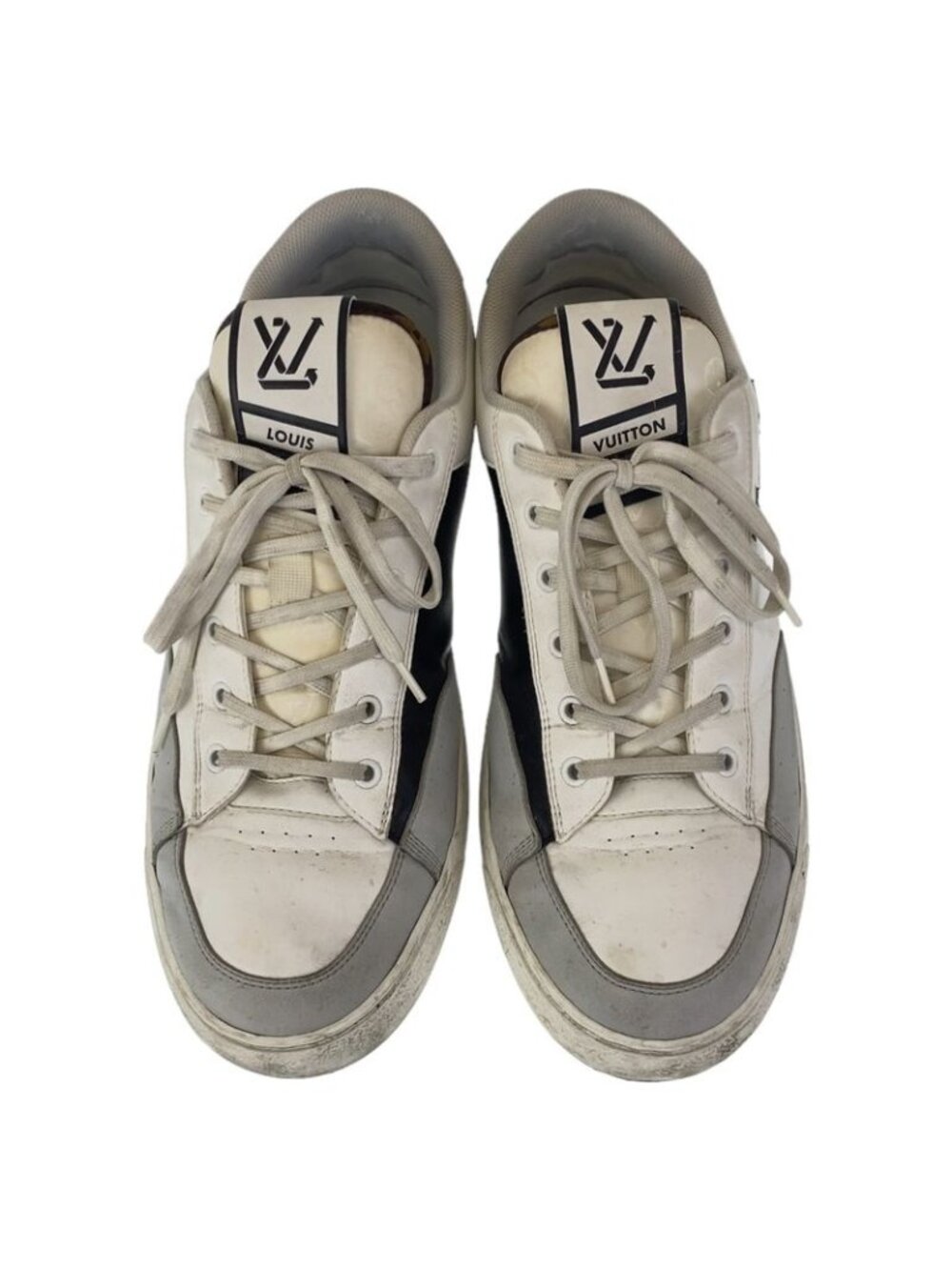 Louis Vuitton Charlie Line White Multicolor Leather Sneakers Low Cut - Picture 2 of 9